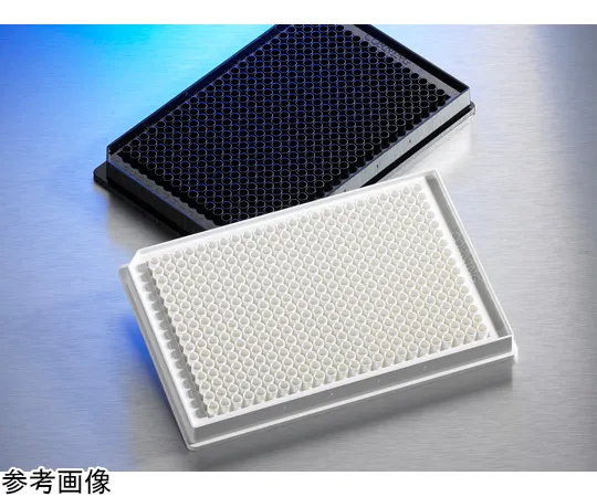 65-3961-74 384 Well Solid Plate Low Flange White Flat Bottom Non-binding Surface with Barcode No Non-Sterile Lid 10 pcs x 5 Packs 3574BC
