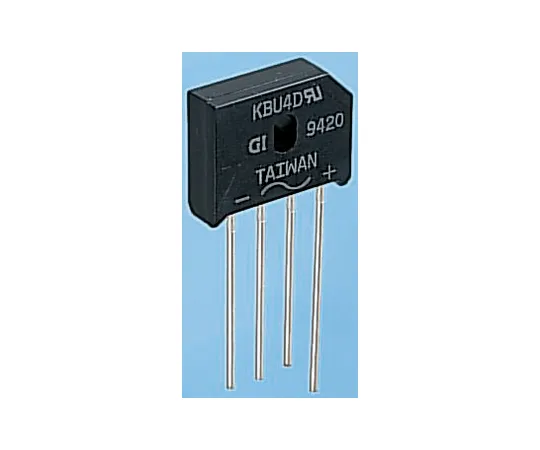 63-4899-02 Vishay KBU4G-E4/51, Bridge Rectifier, 4A 400V, 4-Pin KBU KBU4G-E4/51