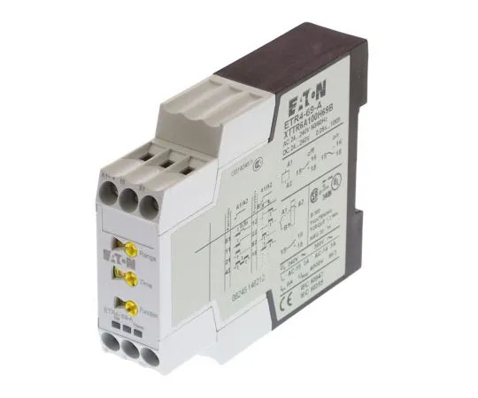63-4737-11 Eaton Flash, Fleeting, OFF Delay, ON Delay, Pulse Former, Pulse Generator Multi Function Timer Relay, Screw, 0.05s ETR4-69-A