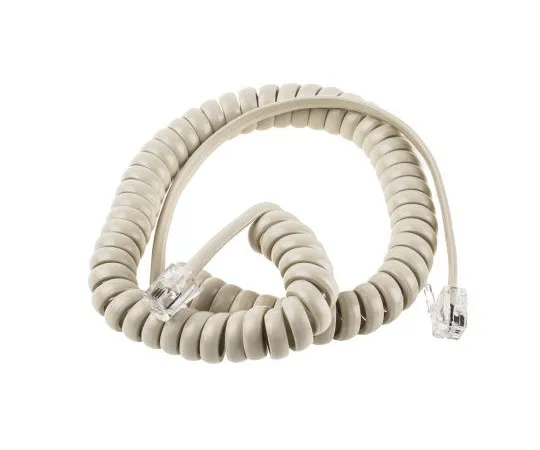 63-4717-29 RS PRO Cream Telephone Extension Cable Male RJ9(4/4) to Male RJ9(4/4) 182-4532