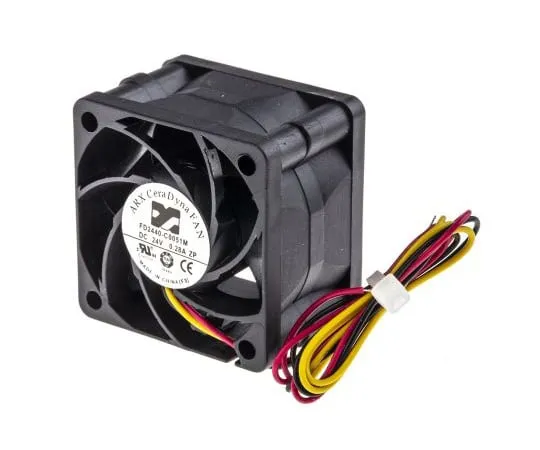 63-4830-88 ARX CeraDyna Series Axial Fan, 40 x 40 x 28mm, 28.3m³/h, 5.76W, 24 V dc FD2440-C0051M2AL