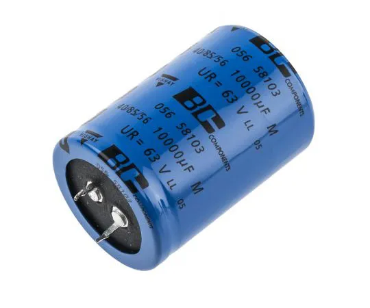 63-4716-96 Vishay 10000μF 63V dc Aluminium Electrolytic Capacitor, Through Hole 35 (Dia.) x 50mm +85°C 35mm 10mm MAL205658103E3