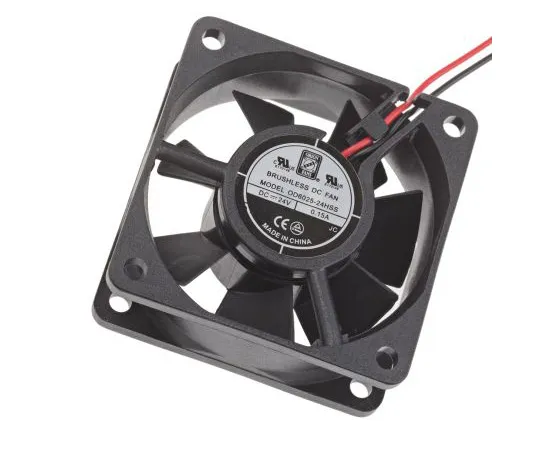 63-4933-39 RS PRO Axial Fan, 60 x 60 x 25mm, 23cfm, 3.6W, 24 V dc 668-8836