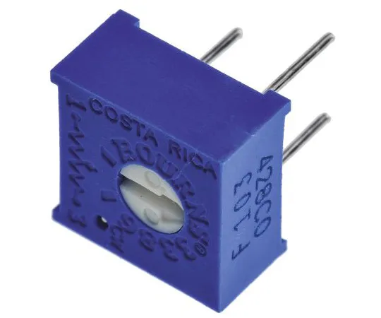 63-4851-57 10kΩ Through Hole Trimmer Potentiometer 0.5W Top Adjust Bourns 3386 Series 3386F-1-103LF