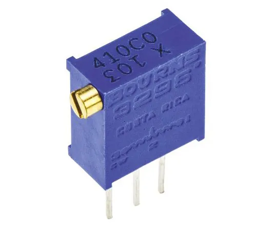 63-4850-60 10kΩ Through Hole Trimmer Potentiometer 0.5W Side Adjust Bourns 3296 Series 3296X-1-103LF