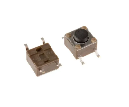 63-4815-55 Black Button Tactile Switch, Single Pole Single Throw (SPST) 50 mA @ 12 V ac 1.4mm Surface Mount 4-1437565-1