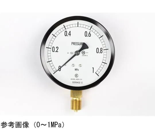 65-4283-28-20 Normal Pressure Gauge (Φ100) Vertical A Frame for Heat Resistance 0.16 MPa with Inspection Certificate AE20-131