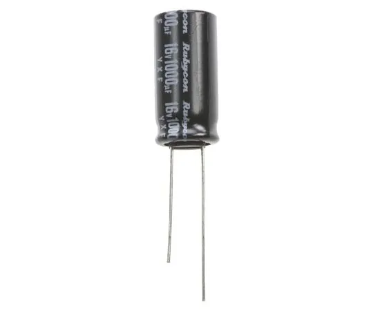 63-4736-56 Rubycon 1000μF 16V dc Aluminium Electrolytic Capacitor, Through Hole 10 (Dia.) x 20mm +105°C 10mm 5mm 16YXF1000M10X20