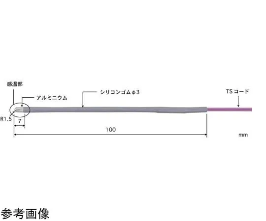 65-3530-79 Soft Body Temperature Sensor for Rectum Model 1600 0~200°C Sensor Outer Diameter (φmm): 3 E Type 1600E-TS1-ASP