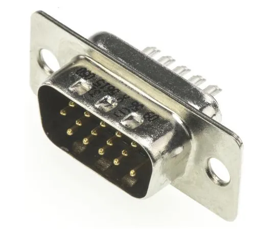 63-4929-79 Harting Cable Mount, 15 Pin D-sub Connector Plug, Shell Size E High Density 09561005615050