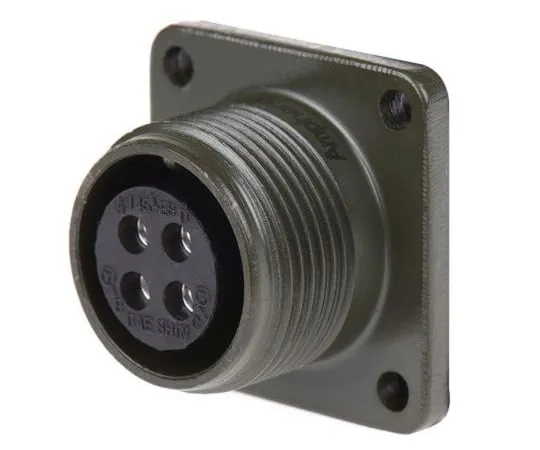 63-4756-70 Amphenol MS3102A Series, 4 Way Box Mount MIL Spec Circular Connector Receptacle, Socket Contacts,Shell Size 14S, Screw MS3102A-14S-2S