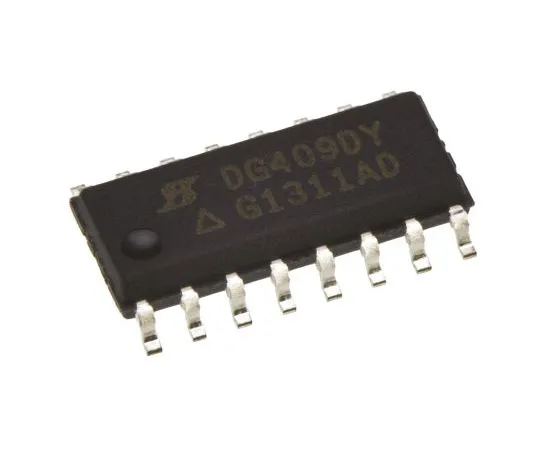 63-4899-06 DG409DY-E3 Vishay, Analogue Switch Dual 4:1, 15 V, 18 V, 24 V, 28 V, 16-Pin SOIC DG409DY-E3