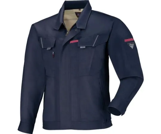 65-8487-96 Long Sleeve Blouson Navy 3L 7564-10-3L