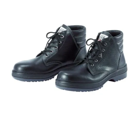 67-3124-97 JIS Certified Rubber Tech Rubber Sole Safety Shoes Medium Black Top 24.0 cm RT920-24.0