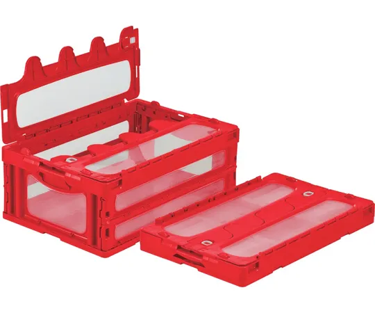 67-7113-06 Folding Container C-55B Red/Transparent 55908000RE401TM