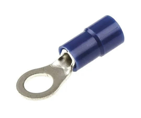 63-4891-18 RS PRO Insulated Crimp Ring Terminal, M5 Stud Size, 1.5mm² to 2.5mm² Wire Size, Blue 613-9312