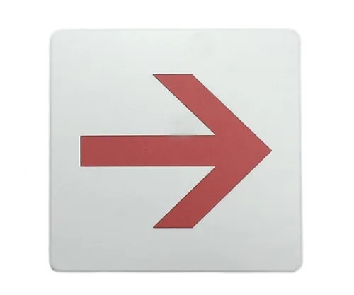 61-7419-48 100 x 100mm White Red Arrow SAB1015-4