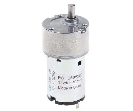 63-4747-89 RS PRO, 12 V dc, 200 mNm DC Geared Motor, Output Speed 70 rpm 258-8300