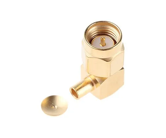 63-4765-83 Radiall Right Angle 50Ω Cable Mount SMA Connector, Solder Termination RG405 R125153000W