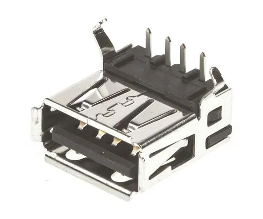 63-4859-14 TE Connectivity Right Angle Through Hole, Version 2.0 Type A USB Connector, Receptacle 292303-1
