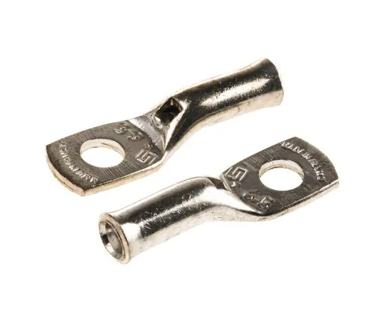 63-4759-88 TE Connectivity XCT Series Uninsulated Tubular Ring Terminal, 5mm Stud Size, 6mm² to 6mm² Wire Size 710032-2