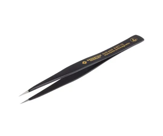 63-4919-63 Bernstein Tools for electronics 130 mm, Anti-Magnetic Stainless Steel, Rounded; Tapering; Pointed, ESD Anti-Acid 5-077-13