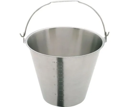 64-5022-07 Stainless SteelBucket with Scale 12 L 18-8 SH-549-13NBM