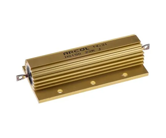 63-4758-81 Arcol HS150 Series Aluminium Ho***d Axial Wire Wound Panel Mount Resistor, 22Ω ±5% 150W HS150 22R J