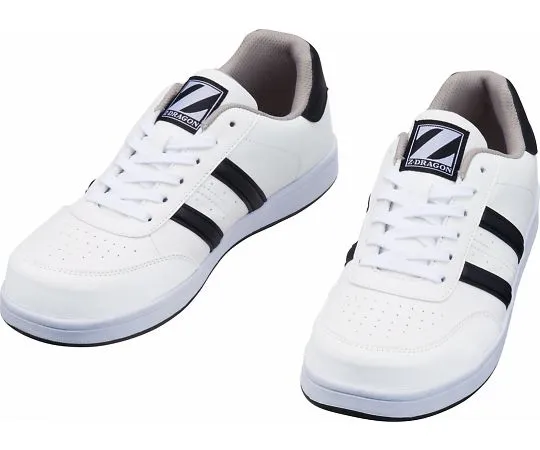 64-0992-58 Safety Shoes Lace-Up Type White x Black 22.0 cm S3171-1