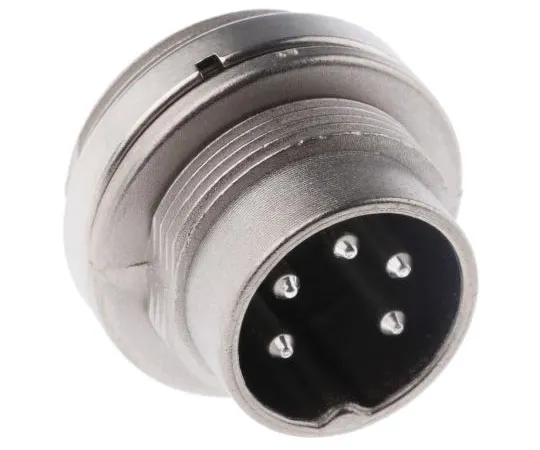 63-4698-69 Amphenol C 091 D Series, 5 Pole Din Plug Plug, 5A, 300 V ac/dc IP67 C091-31W005-1002