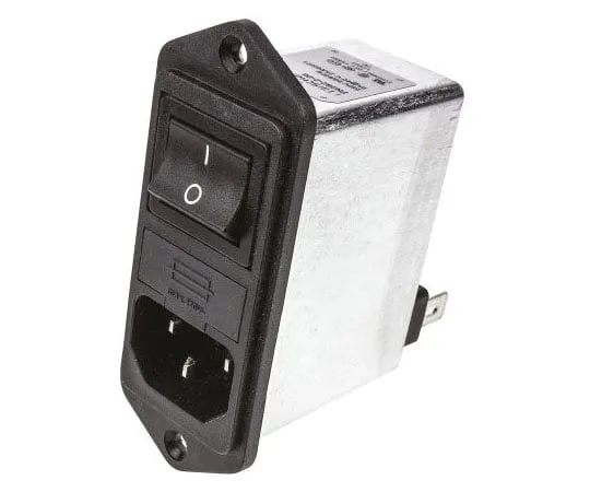 63-4705-48 Male C14 IEC Filter Panel Mount 5 x 20mm,Faston,Rated At 2A,250 V ac Operating Frequency 50 → 400Hz FN282-2-06