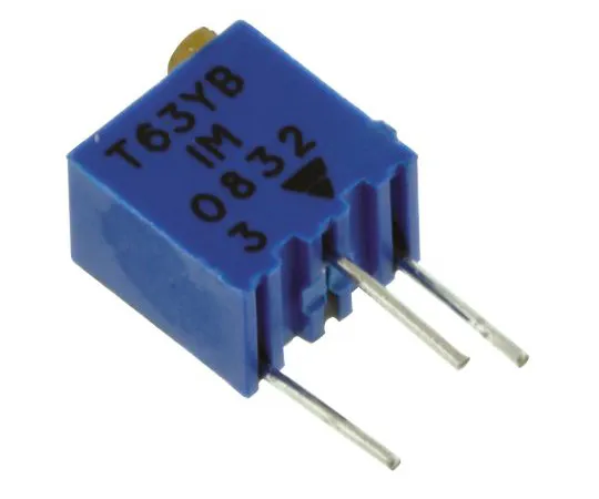 63-4776-39 1MΩ Through Hole Trimmer Potentiometer 0.06W Top Adjust Vishay T63 Series T63YB105KT20