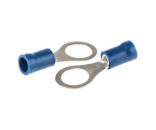 63-4727-24 RS PRO Insulated Ring Terminal, M8 Stud Size, 1.5mm² to 2.5mm² Wire Size, Blue 208-2509