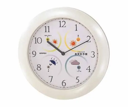 61-6864-16　［Discontinued］Sunny Observation Machine, Weather Clock 250 x 50mm 700G　BW-5381