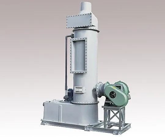 3-4612-01　［Discontinued］Wet Scrubber for Outdoor, Round,D Intrusion Type, Made Of FRP 10 - 25m3/Min　TRS-F20