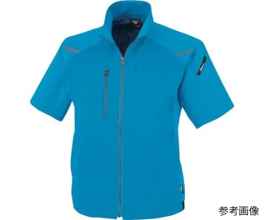 65-8405-19 Short Sleeve Blouson Blue 3L 1811-40-3L