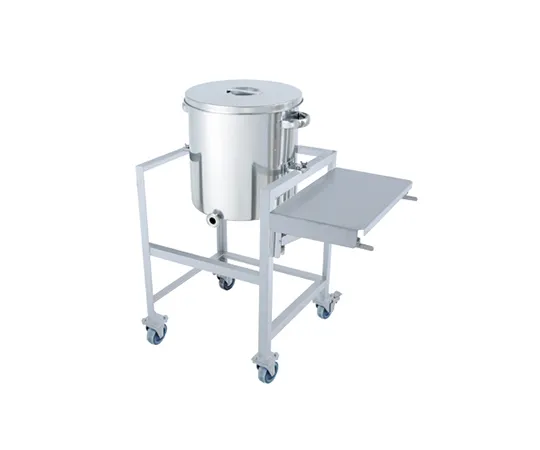 64-5069-40 Stainless Steel Piece Tapered Universal Container 35L with Stand (with Workbench) KTT-ST-ASCB-36