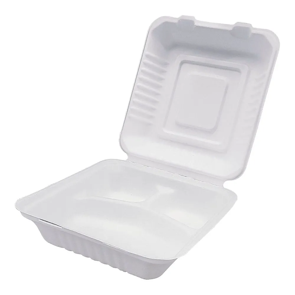 64-9288-95 Sugarcane Food Pack (50 Sheets) 3 Dividers XST8801