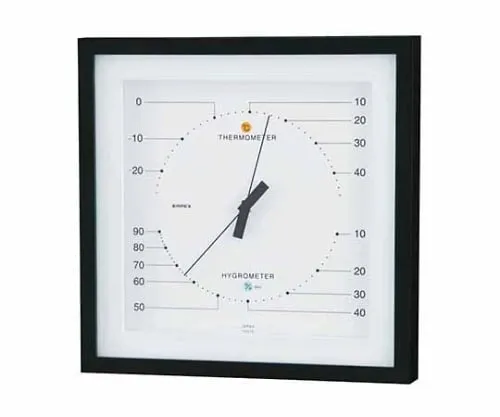 61-6864-90 MONO Temperature/Humidity Meter 160 x 160 x 28mm 300G (Gift Box) Monotone (White) MN-4831