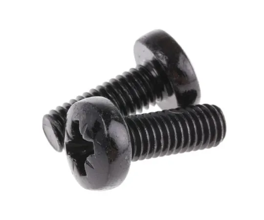 63-4816-85 RS Pro, M6 Pan Head, 16mm Steel Pozidriv Black Zinc Passivated1 483-1050