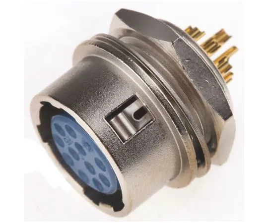 63-4889-35 Hirose HR10 Series Panel Mount Connector, 12 contacts Socket HR10-10R-12S(73)