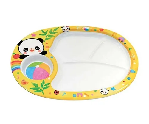 61-6836-87 Melamine Lunch Plate Baby Panda L-7 2465100