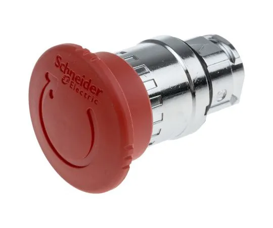 63-4765-48 Schneider Electric Harmony, Red, Twist to Reset 40mm Mushroom Head Emergency Button ZB4BS844