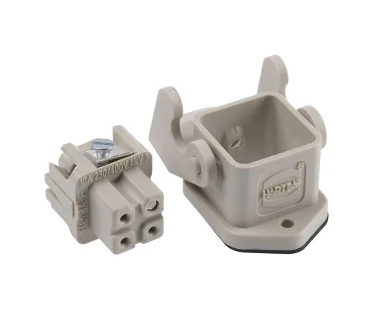 63-4806-68 Han A Series 3 + PE Way Female 10A Locking Lever Kit, includes Female Insert, Hood 09200030320+09200032711