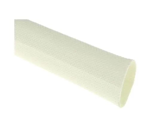 63-4932-84 RS Braided Fibreglass Natural Cable Sleeve, 25mm Diameter, 5m Length 668-1267