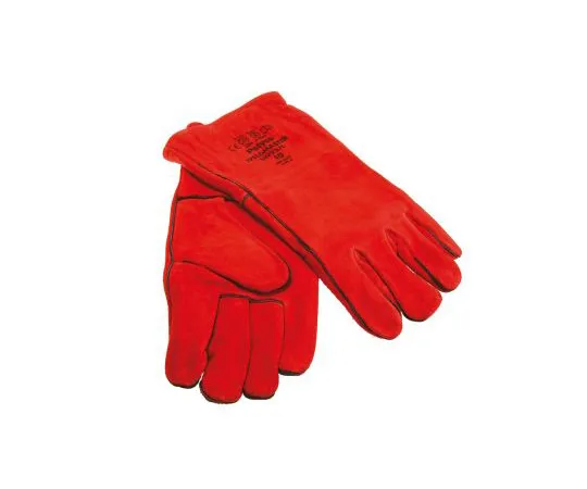 63-4894-95 Red Leather Welding Gloves L 622-7071