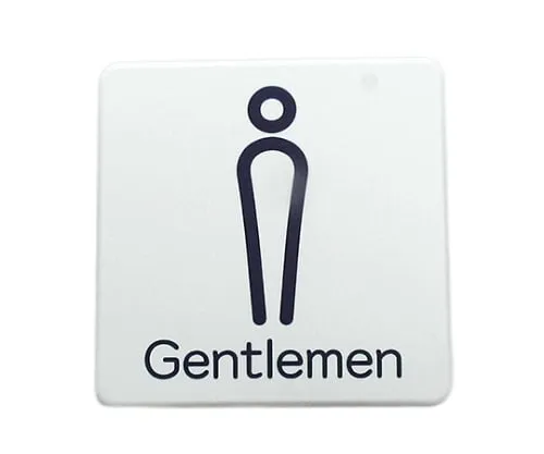 61-7419-41 80 x 80mm White Gentlemen Blue SAB812-1