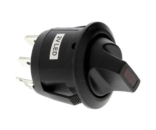 63-4765-11 Arcolectric Illuminated Single Pole Single Throw (SPST), Latching Rocker Switch Panel Mount R13112LPLA