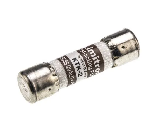 63-4799-90 Cooper Bussmann, 2A Melamine Cartridge F***, 10 x 38mm, Speed F KTK-2
