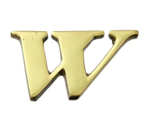 61-7430-73 Brass Gold Characters Large Characters W QL20-W
